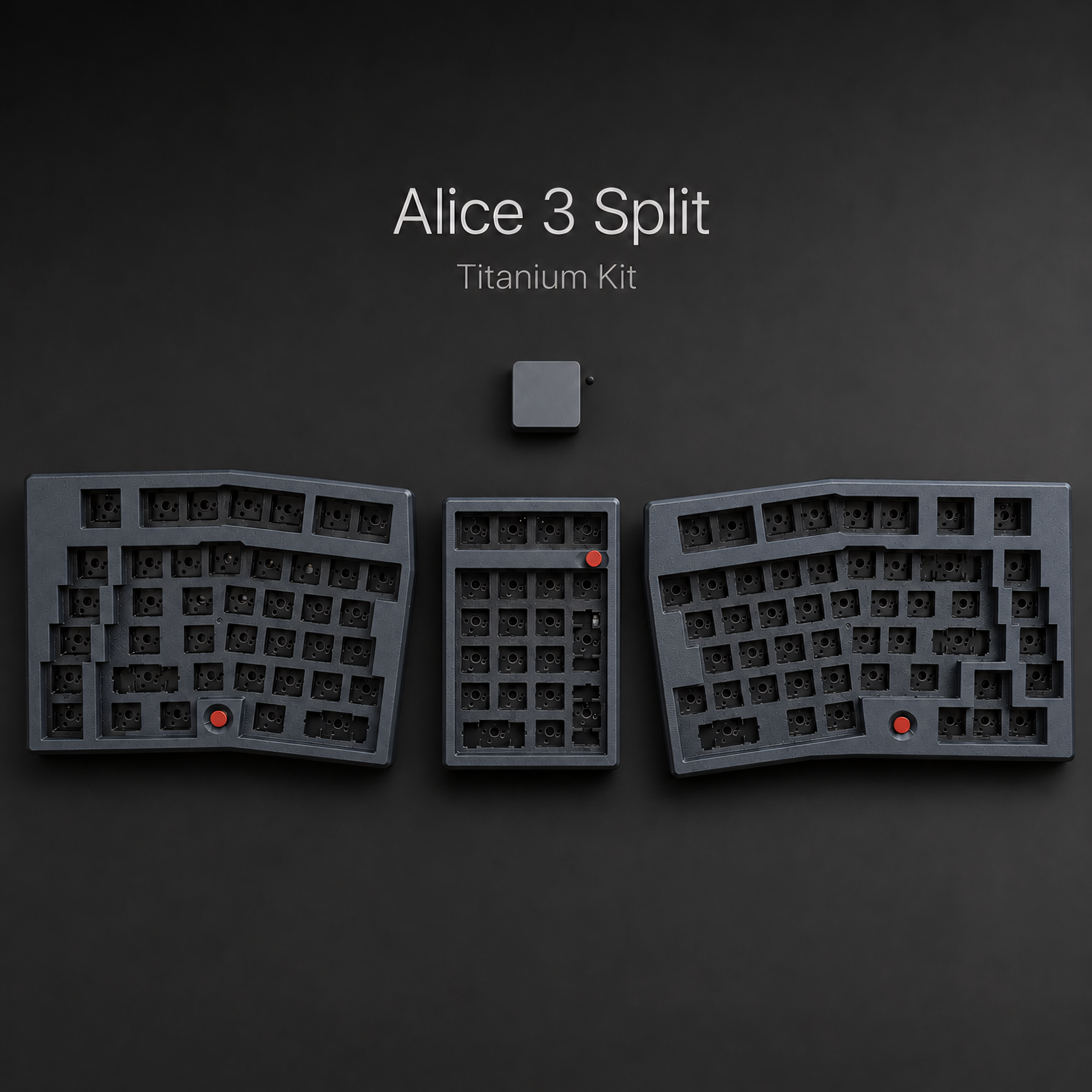 Alice Split Keyboard — Wireless 2.4G Full Layout, VIAL Hot-Swap