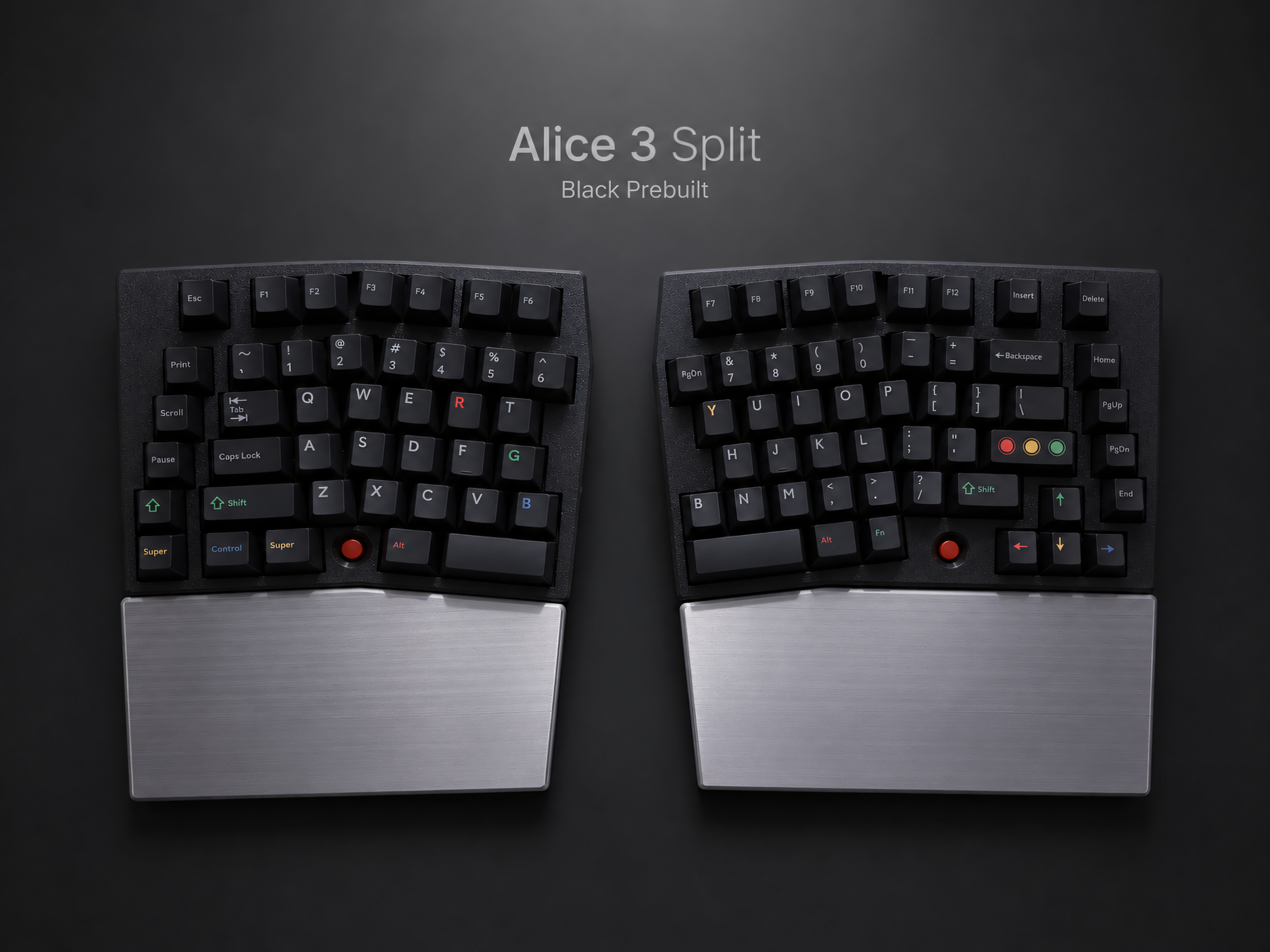 Alice Split Keyboard — Wireless 2.4G Full Layout, VIAL Hot-Swap