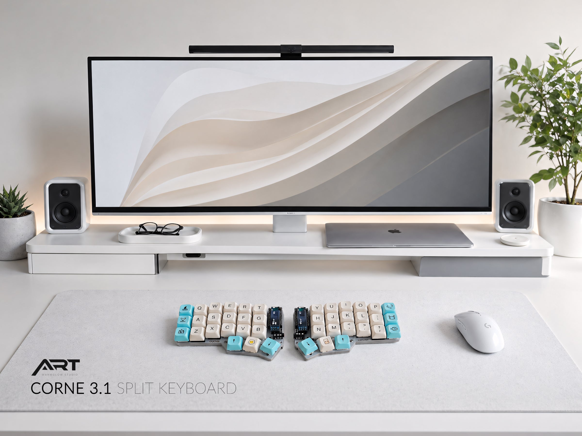 Corne 3.1 Wireless Split Keyboard — Bluetooth ZMK, MX Hot-Swap, Acrylic