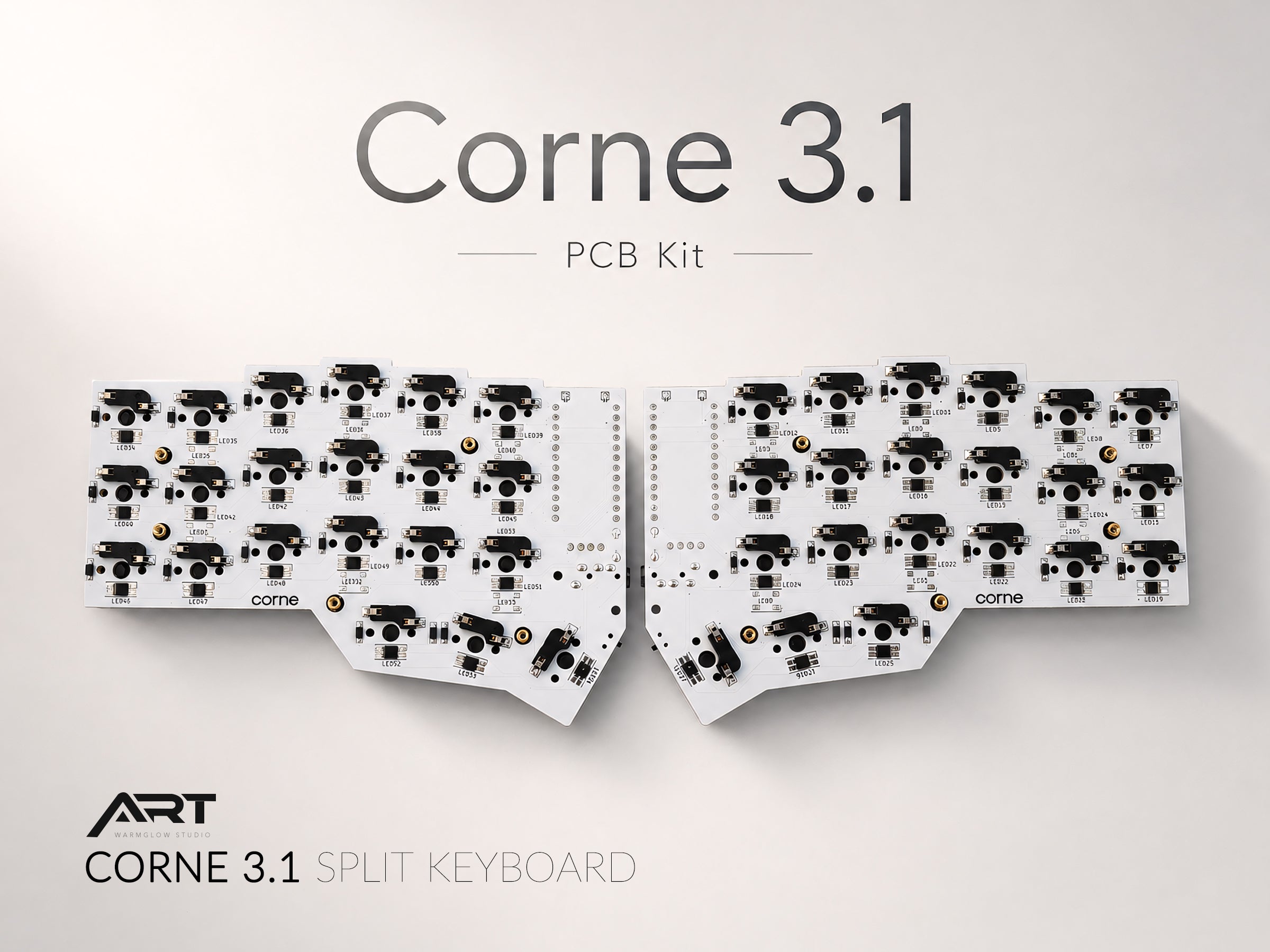 Corne 3.1 Wireless Split Keyboard — Bluetooth ZMK, MX Hot-Swap, Acrylic