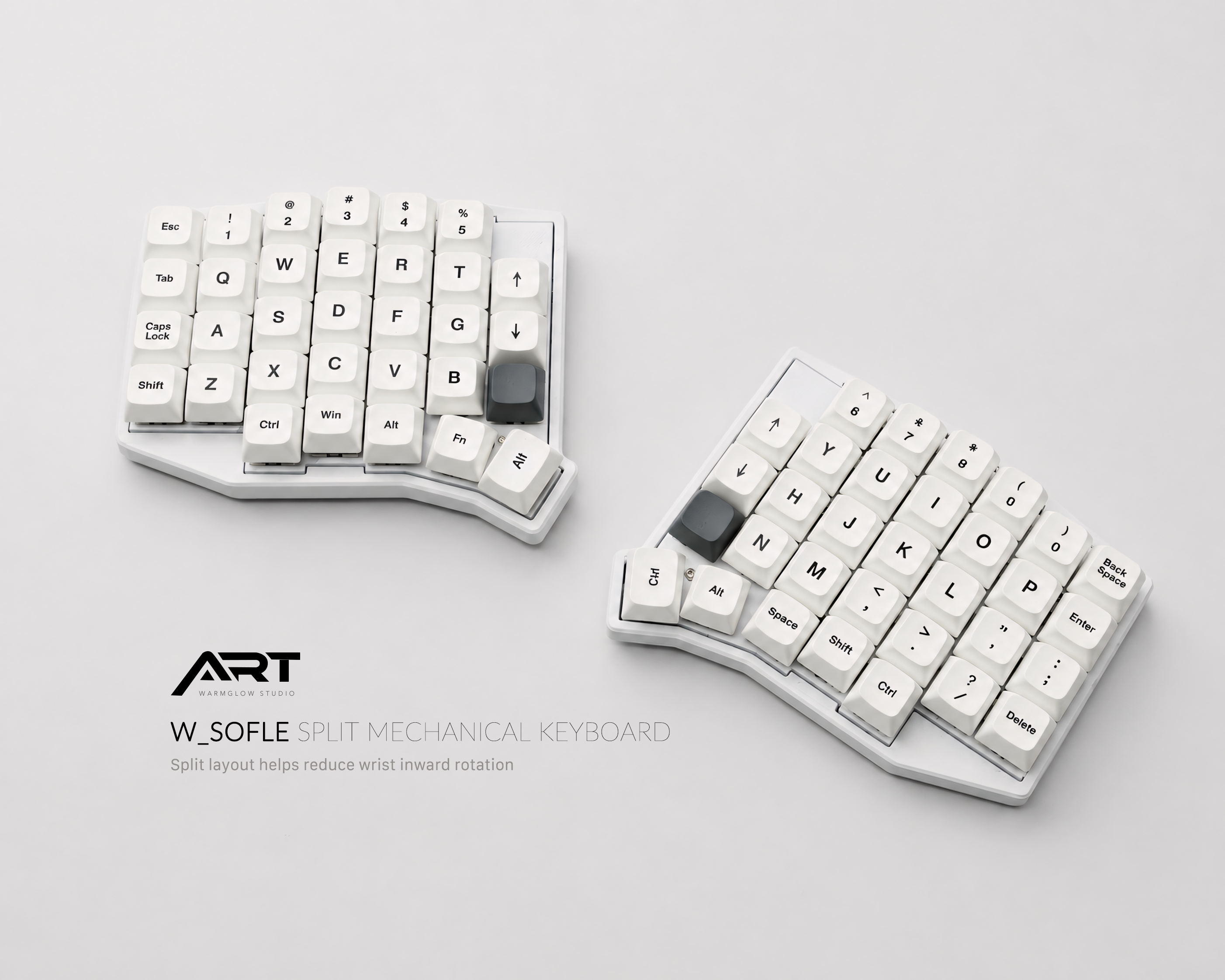 Sofle Split Ergonomic Keyboard — 2.4G Wireless, VIAL, Hot-Swap