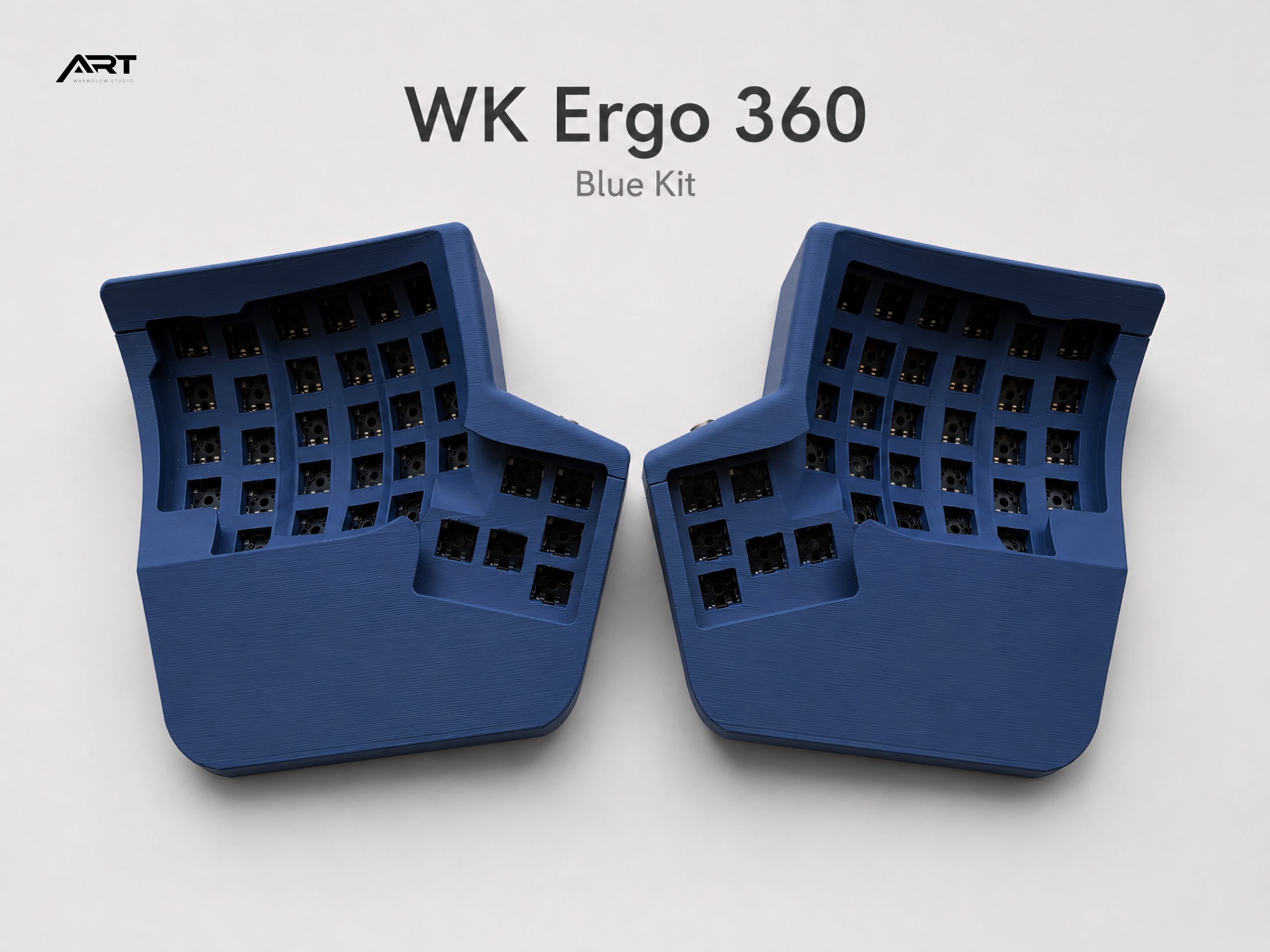 WK Ergo 360 Split Ergonomic Keyboard — 2.4G / ZMK Wireless, Hot-Swap