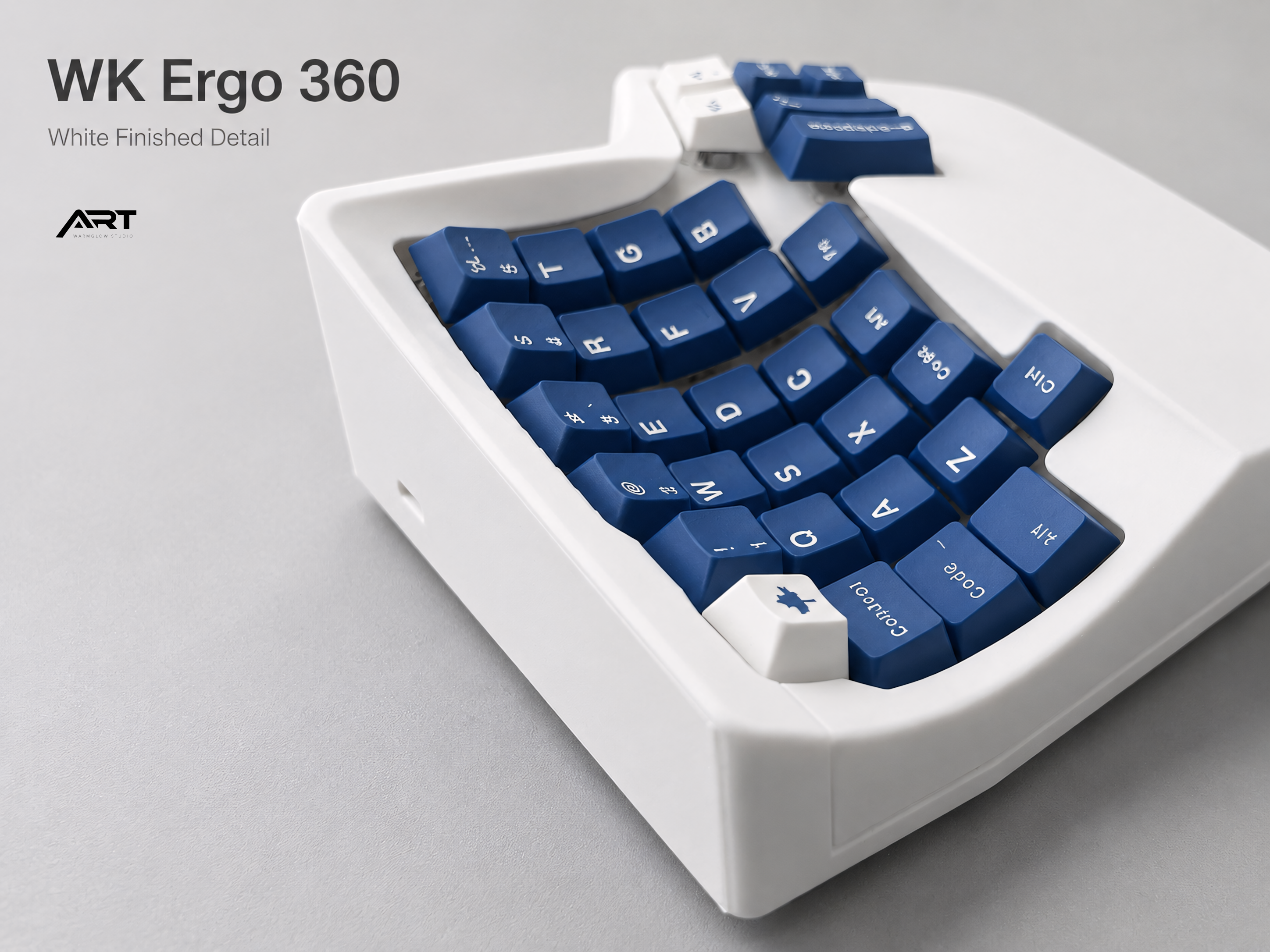 WK Ergo 360 Split Ergonomic Keyboard — 2.4G / ZMK Wireless, Hot-Swap