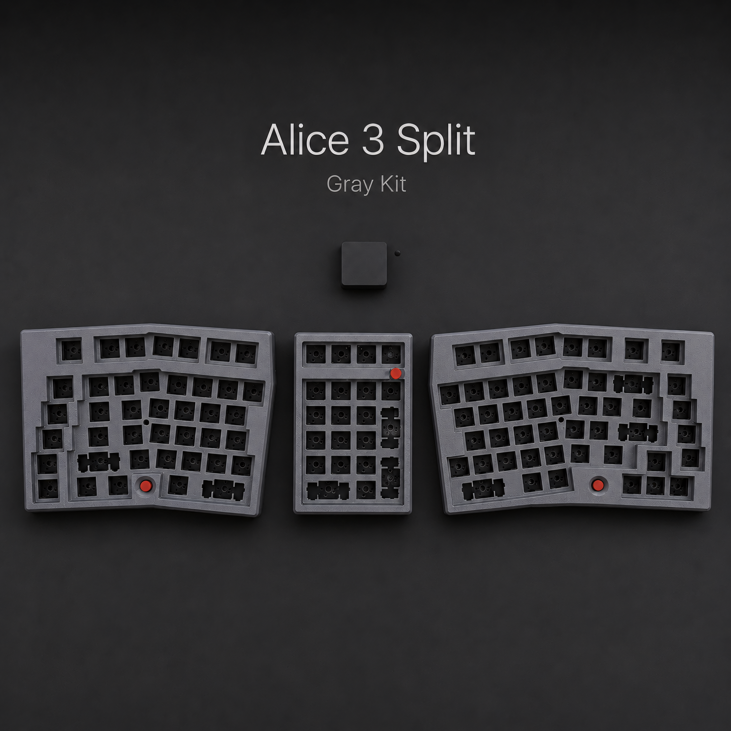 Alice Split Keyboard — Wireless 2.4G Full Layout, VIAL Hot-Swap