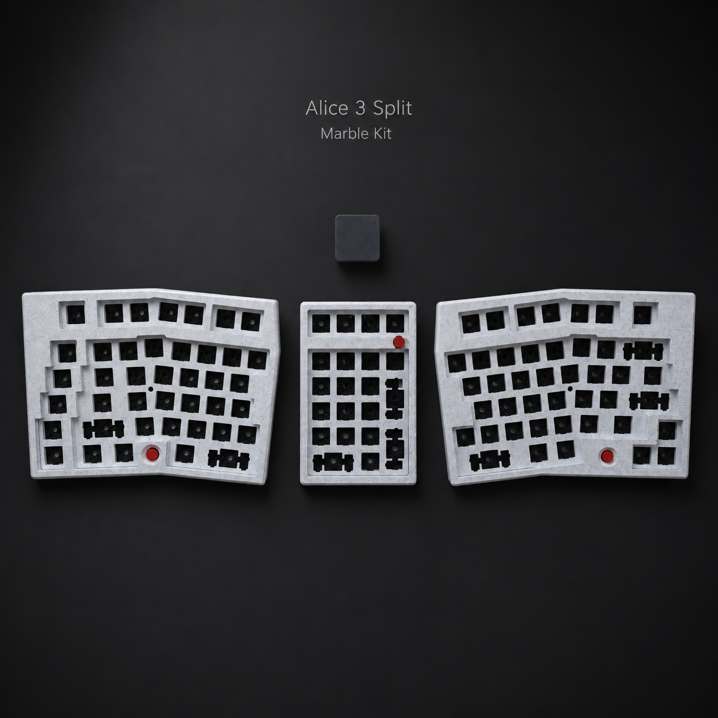 Alice Split Keyboard — Wireless 2.4G Full Layout, VIAL Hot-Swap