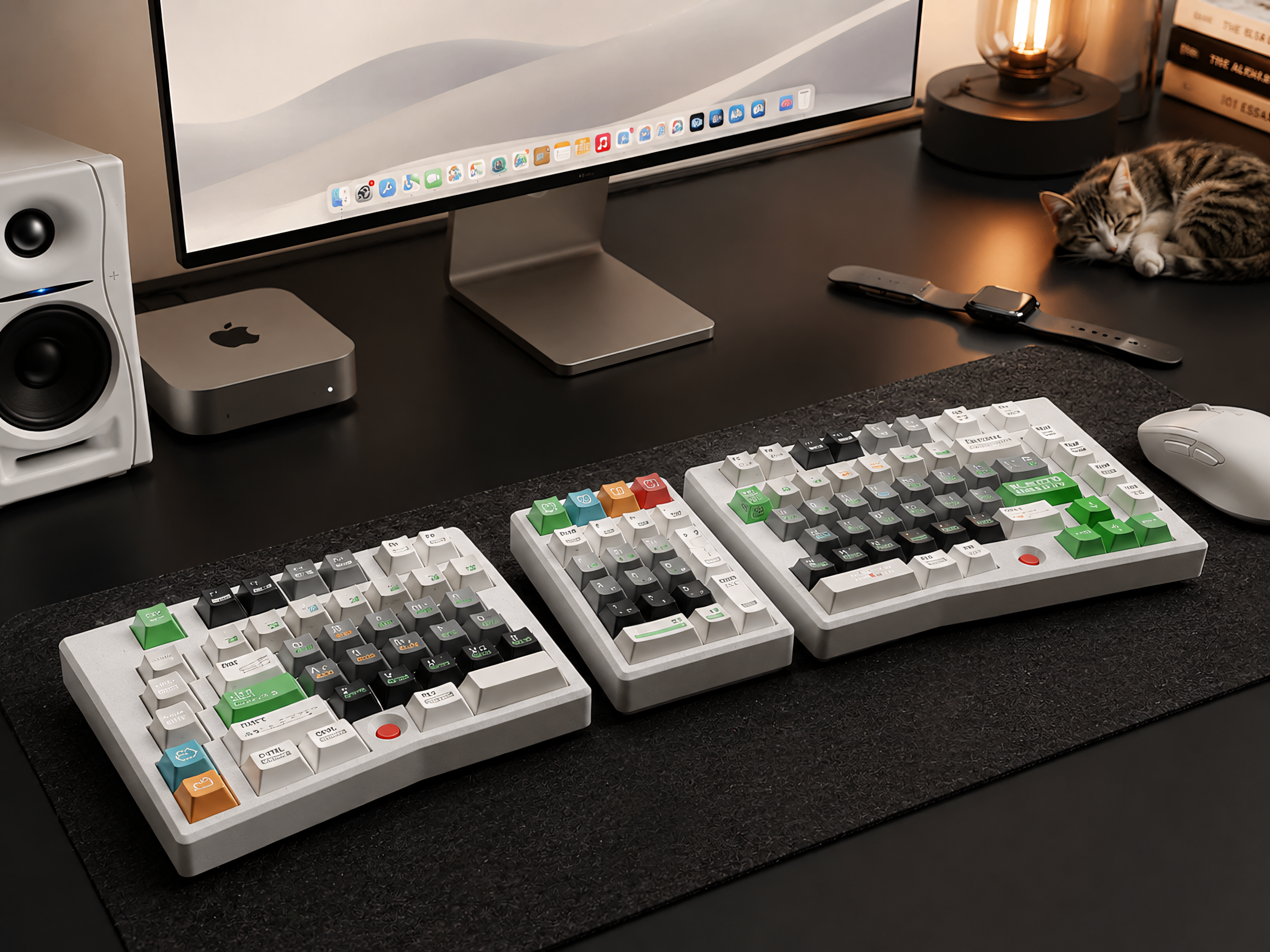 Alice Split Keyboard — Wireless 2.4G Full Layout, VIAL Hot-Swap