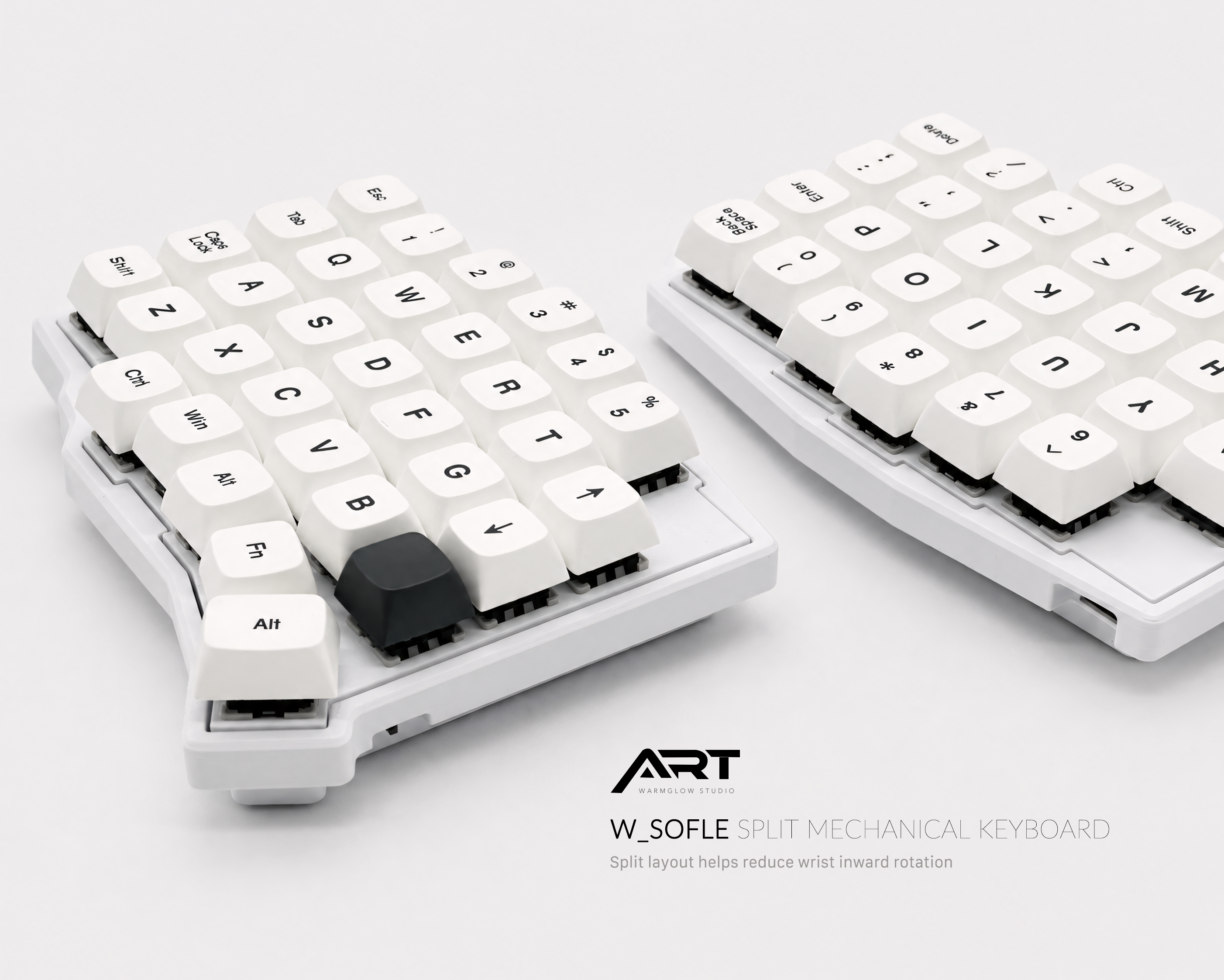 Sofle Split Ergonomic Keyboard — 2.4G Wireless, VIAL, Hot-Swap