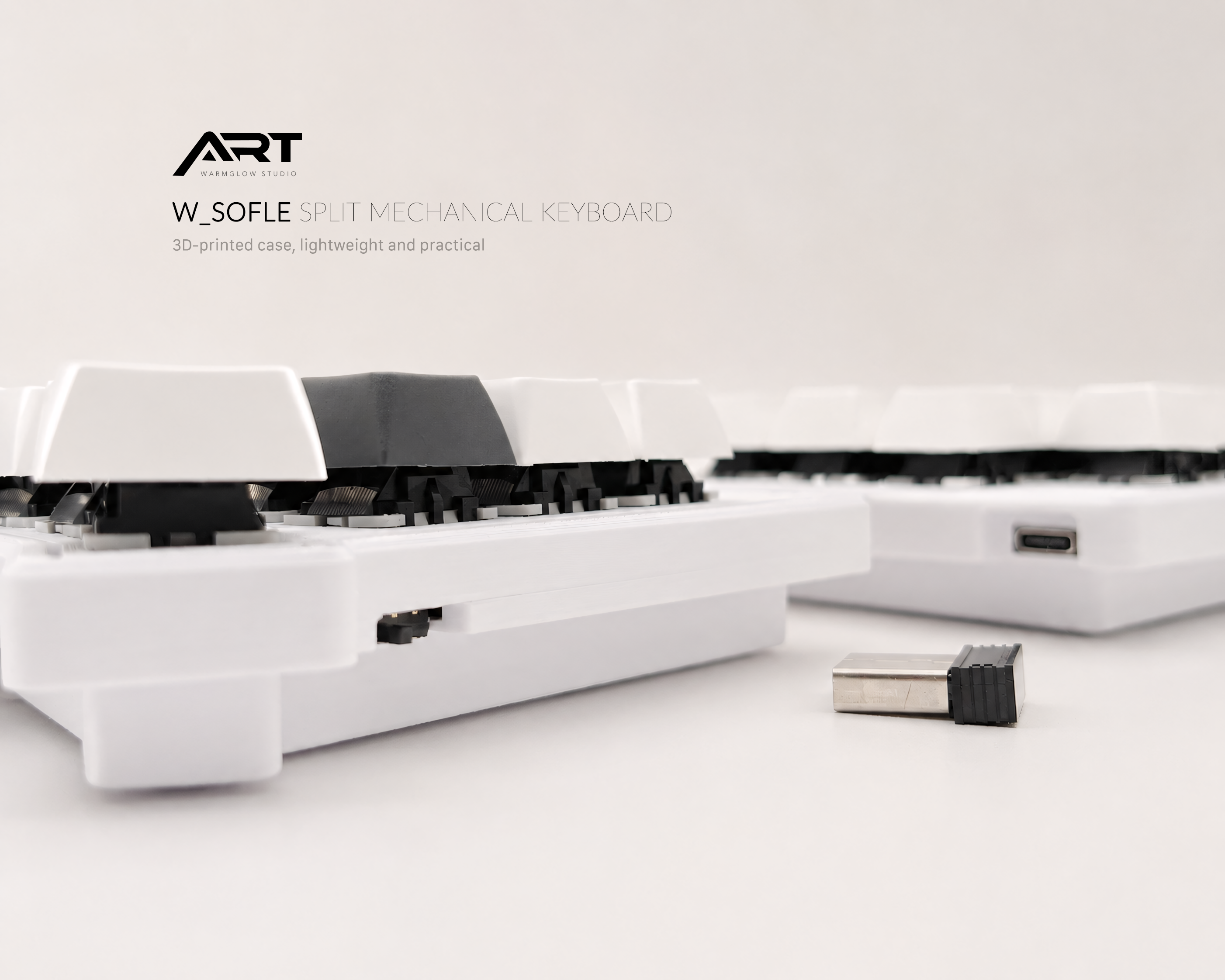 Sofle Split Ergonomic Keyboard — 2.4G Wireless, VIAL, Hot-Swap