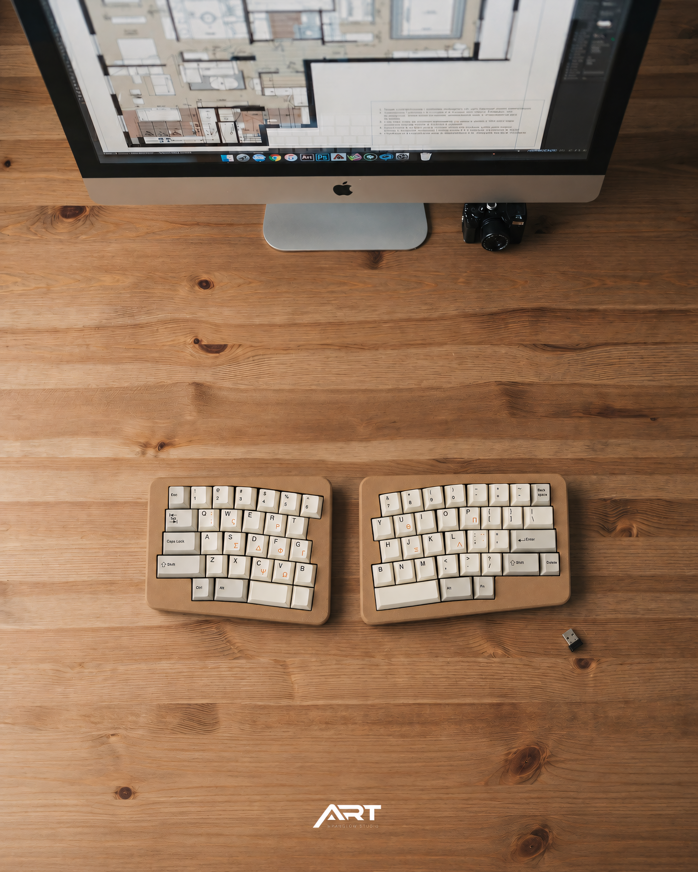 Alice Split Ergonomic Keyboard — 2.4G Wireless, VIAL, Hot-Swap