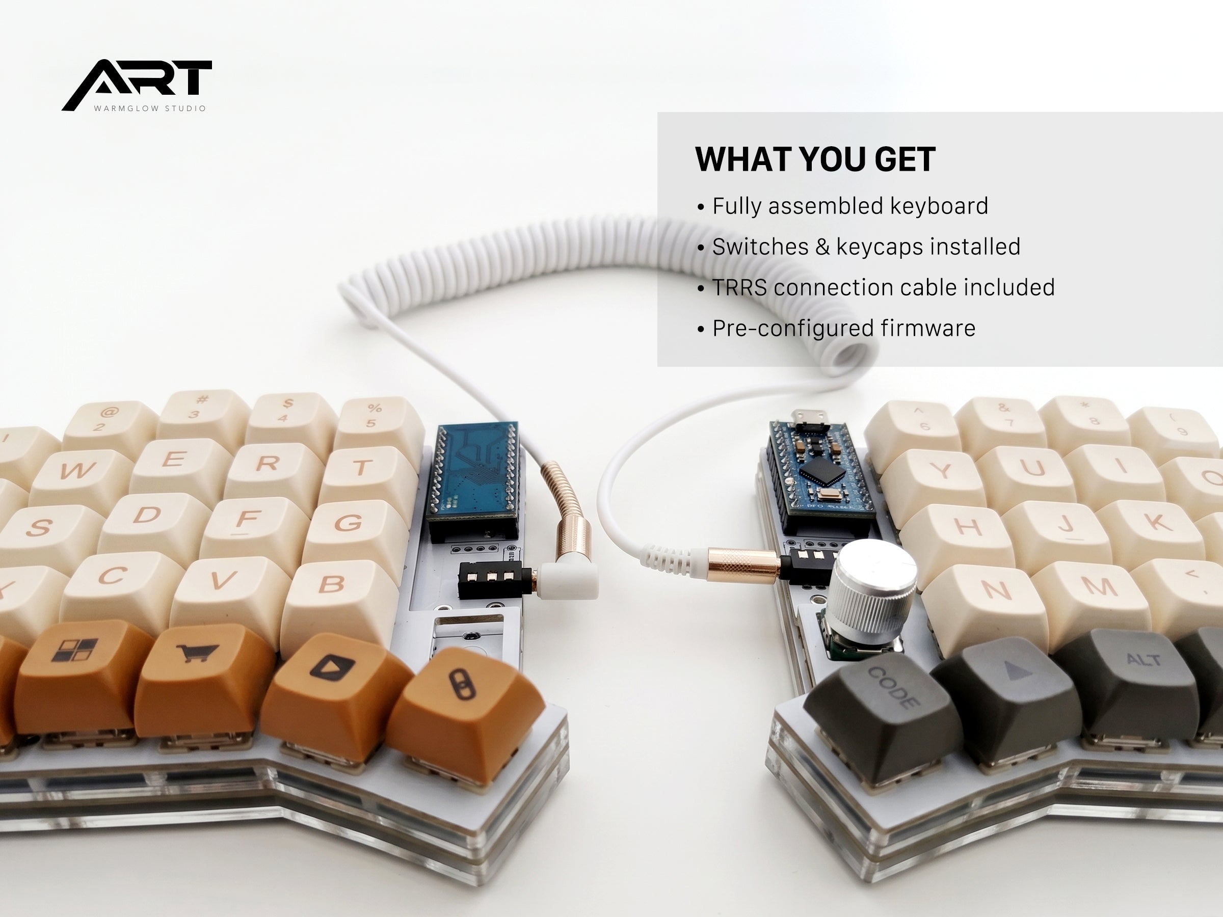 Sofle V2 Split Keyboard — Acrylic Case, QMK VIA, Prebuilt or Wireless