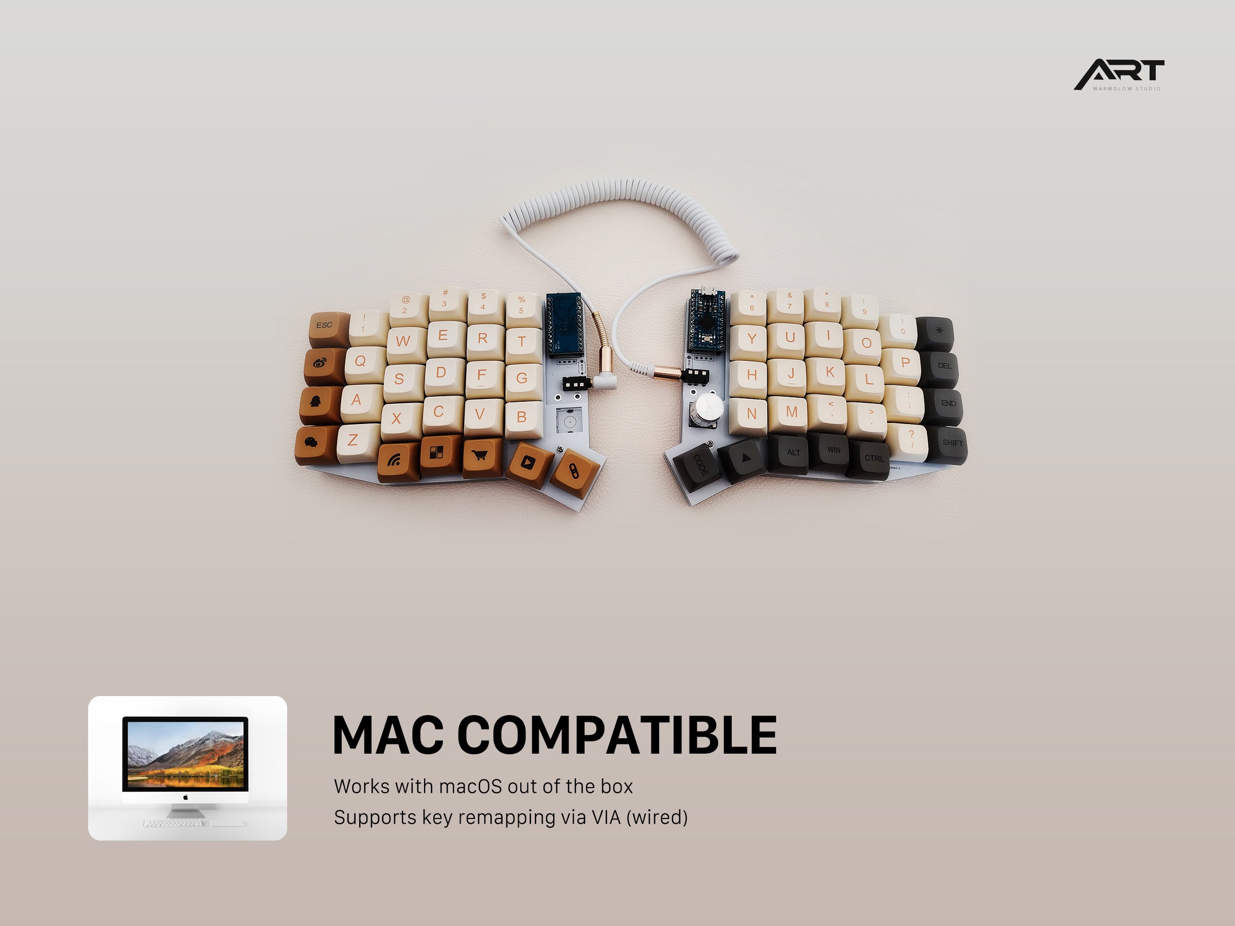 Sofle V2 Split Keyboard — Acrylic Case, QMK VIA, Prebuilt or Wireless