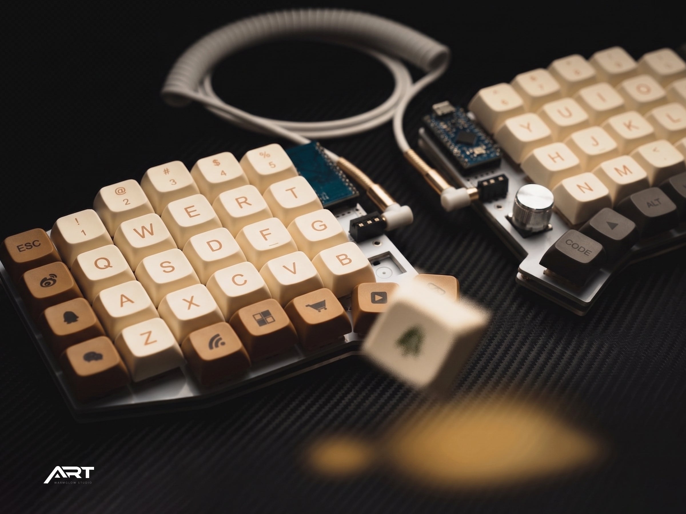 Sofle V2 Split Keyboard — Acrylic Case, QMK VIA, Prebuilt or Wireless